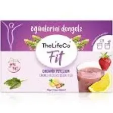 TheLifeCo Organik Psyllium - Limonlu ve Çilekli Karnıyarık Otu İçecek Tozu 6g x 15 Adet Şase