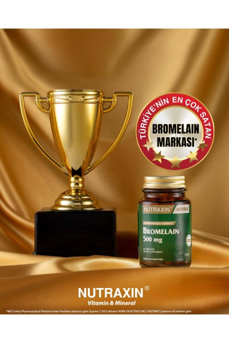 Nutraxin Bromelain 60 Kapsül X3 Adet