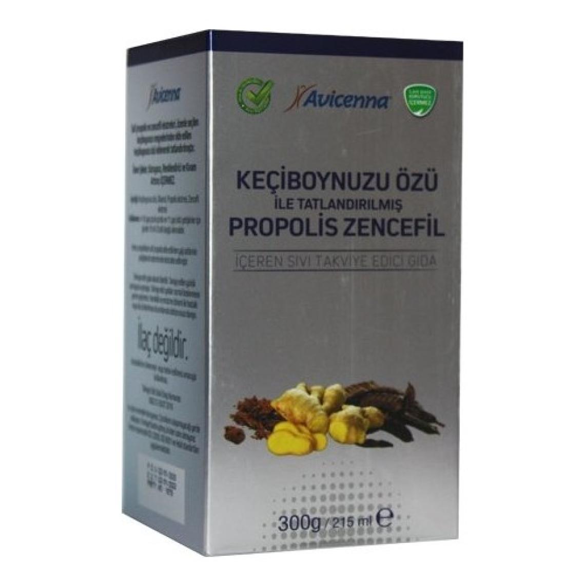 Avicenna Keçiboynuzu Özü ile Tatlandırılmış Propolis Zencefil 300 gr