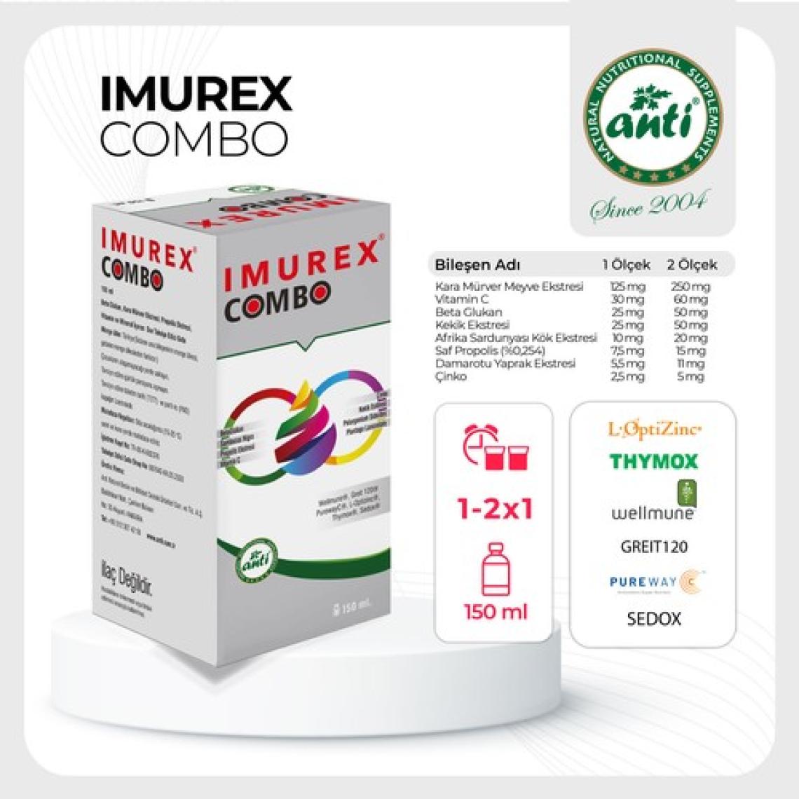 Anti Imurex Combo 150 ml Şurup