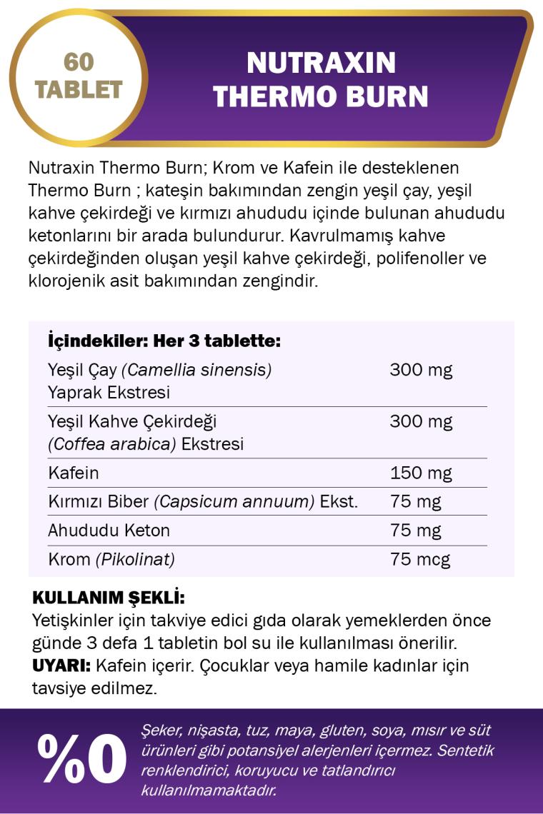 Nutraxin Quick-Slim Thermo Burn Takviye Edici Gıda 60 Tablet