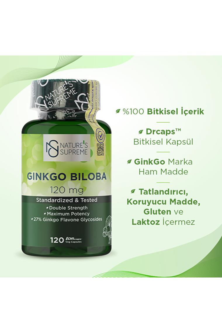 Nature's Supreme Ginkgo Biloba 120 Mg 120 Kapsül