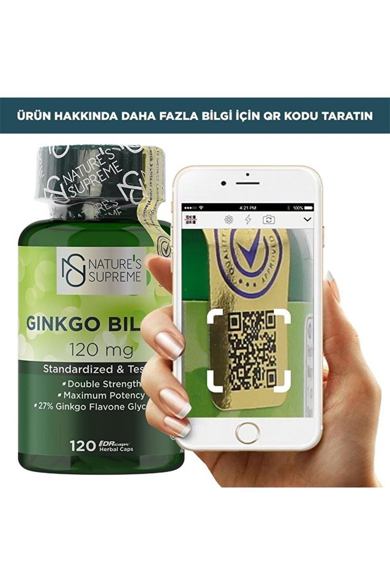 Nature's Supreme Ginkgo Biloba 120 Mg 120 Kapsül