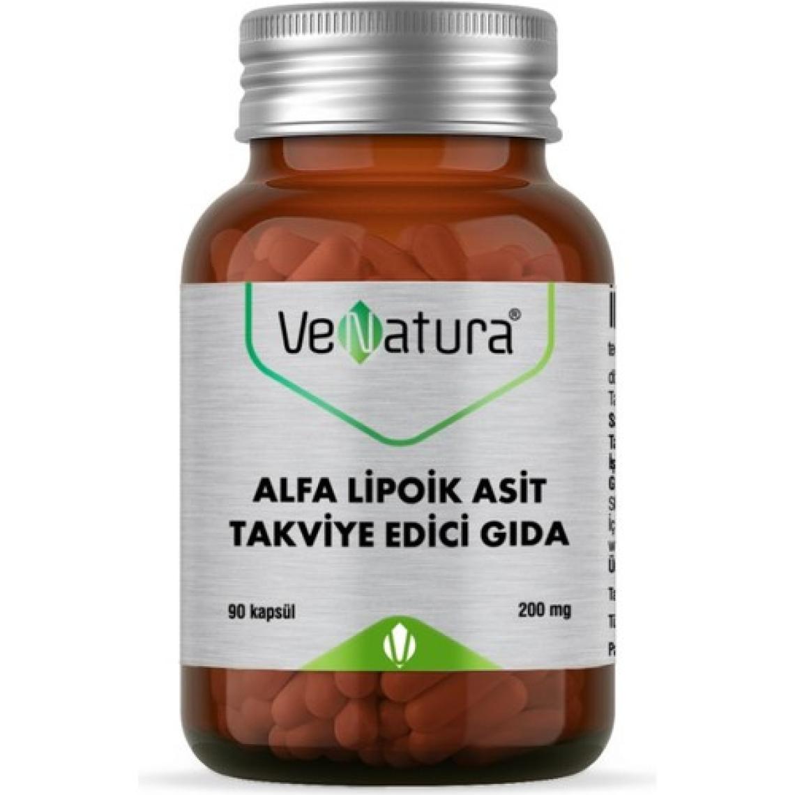 Venatura Alfa Lipoik Asit Takviye Edici Gıda 90 Kapsül