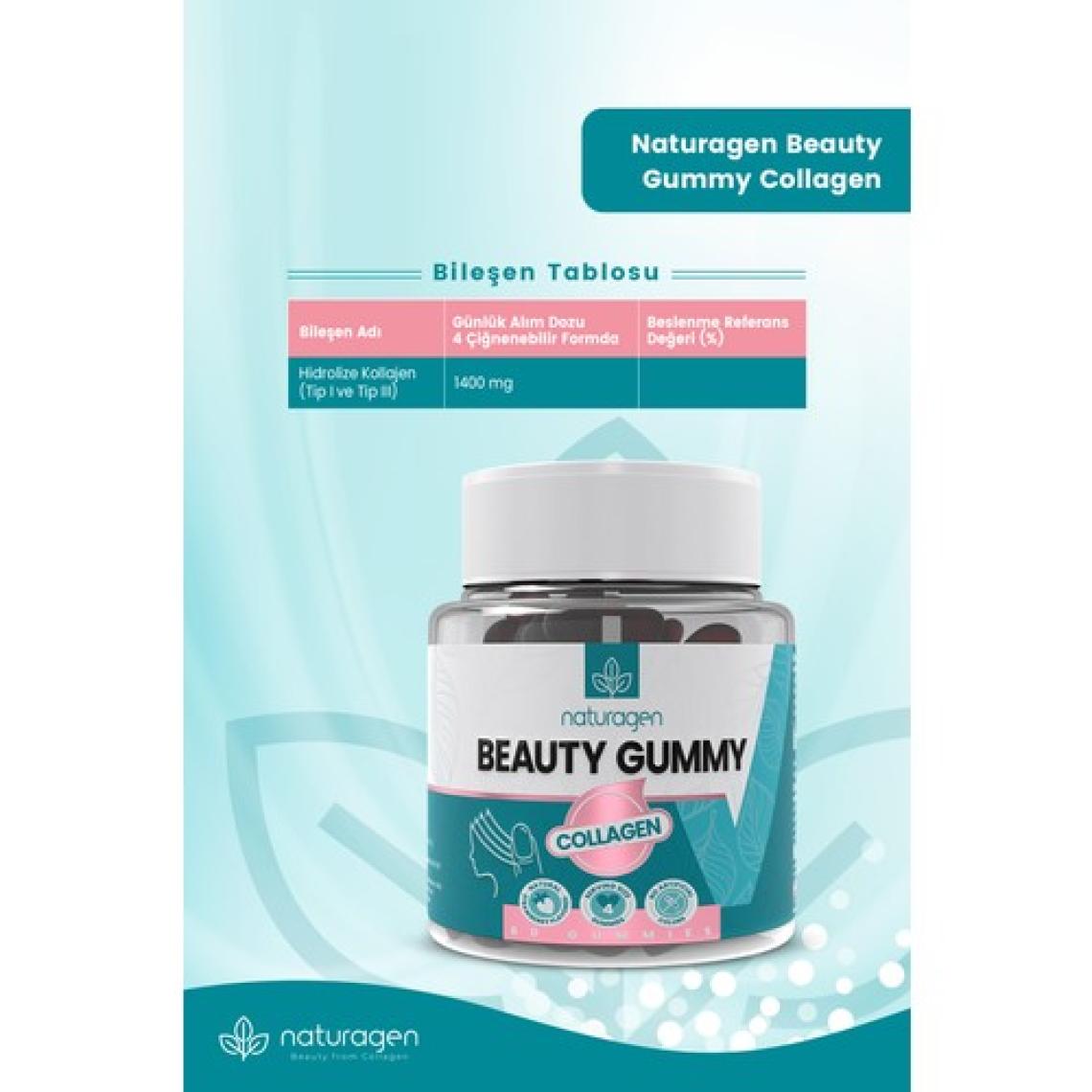 Naturagen Gummy 60 Adet Tip1 & Tip3 Kolajen İçeren Çiğnenebilir Form