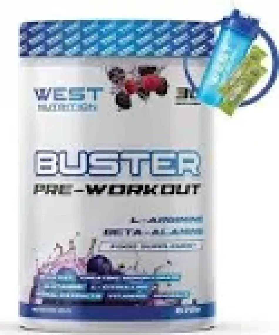 West Nutrition Buster Preworkout 672 Gram 30 Servis Orman Meyve Aromalı - Shaker Hediyeli