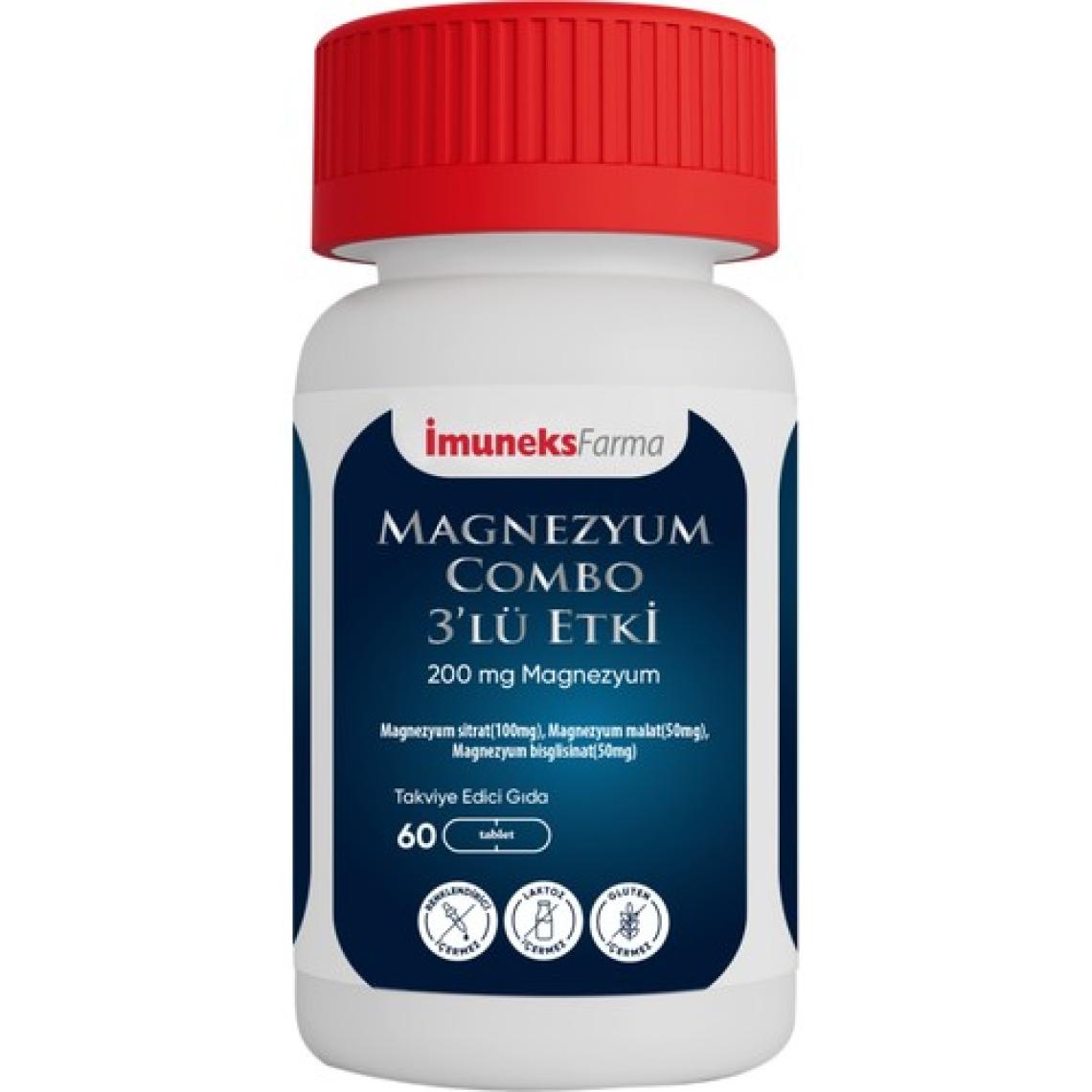 Imuneks Magnezyum Combo 3'lü Etki 60 Tablet