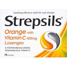 Strepsils C Vitaminli Portakal Aromalı 24 Pastil
