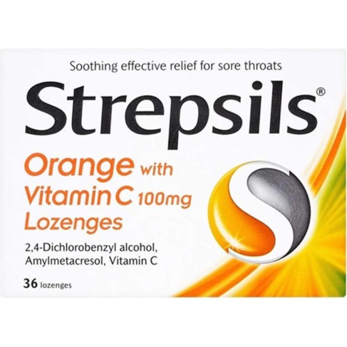 Strepsils C Vitaminli Portakal Aromalı 24 Pastil