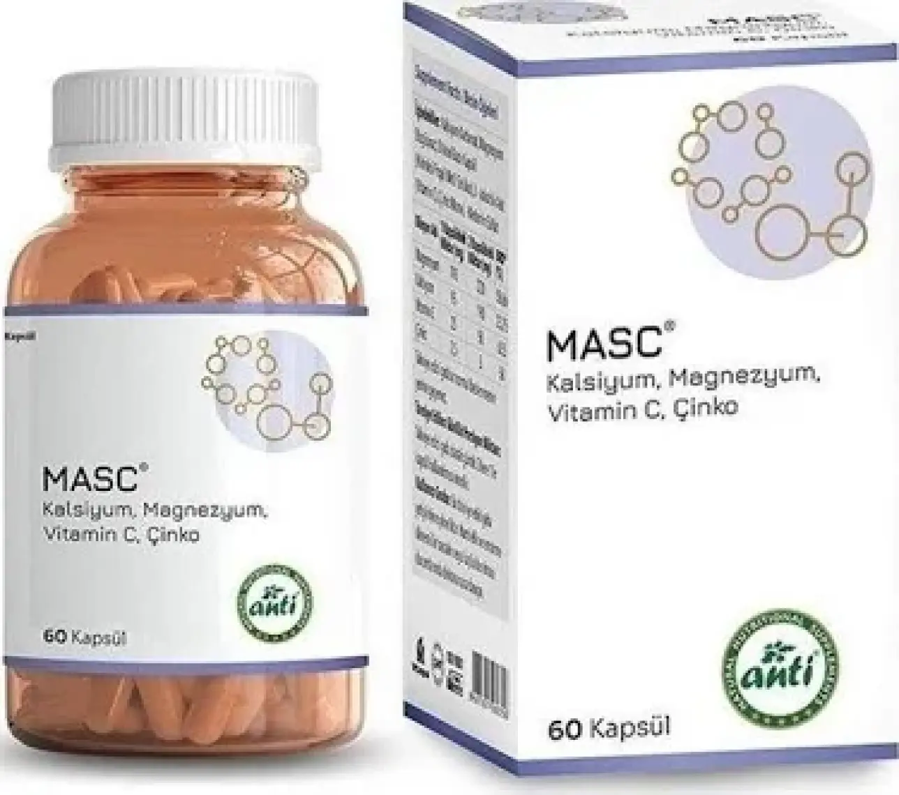 Anti Kalsiyum Magnezyum Vitamin C Çinko