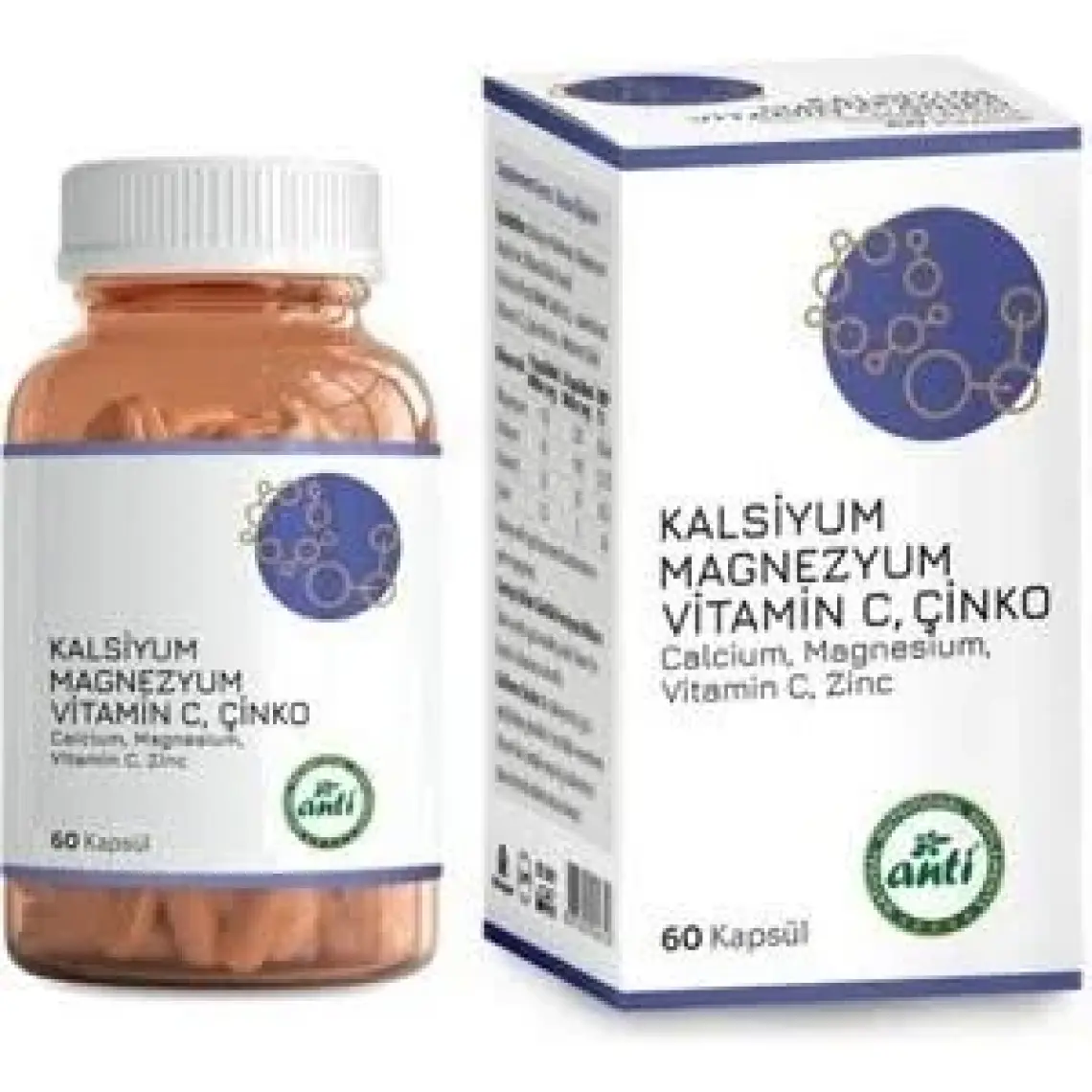 Anti Kalsiyum Magnezyum Vitamin C Çinko