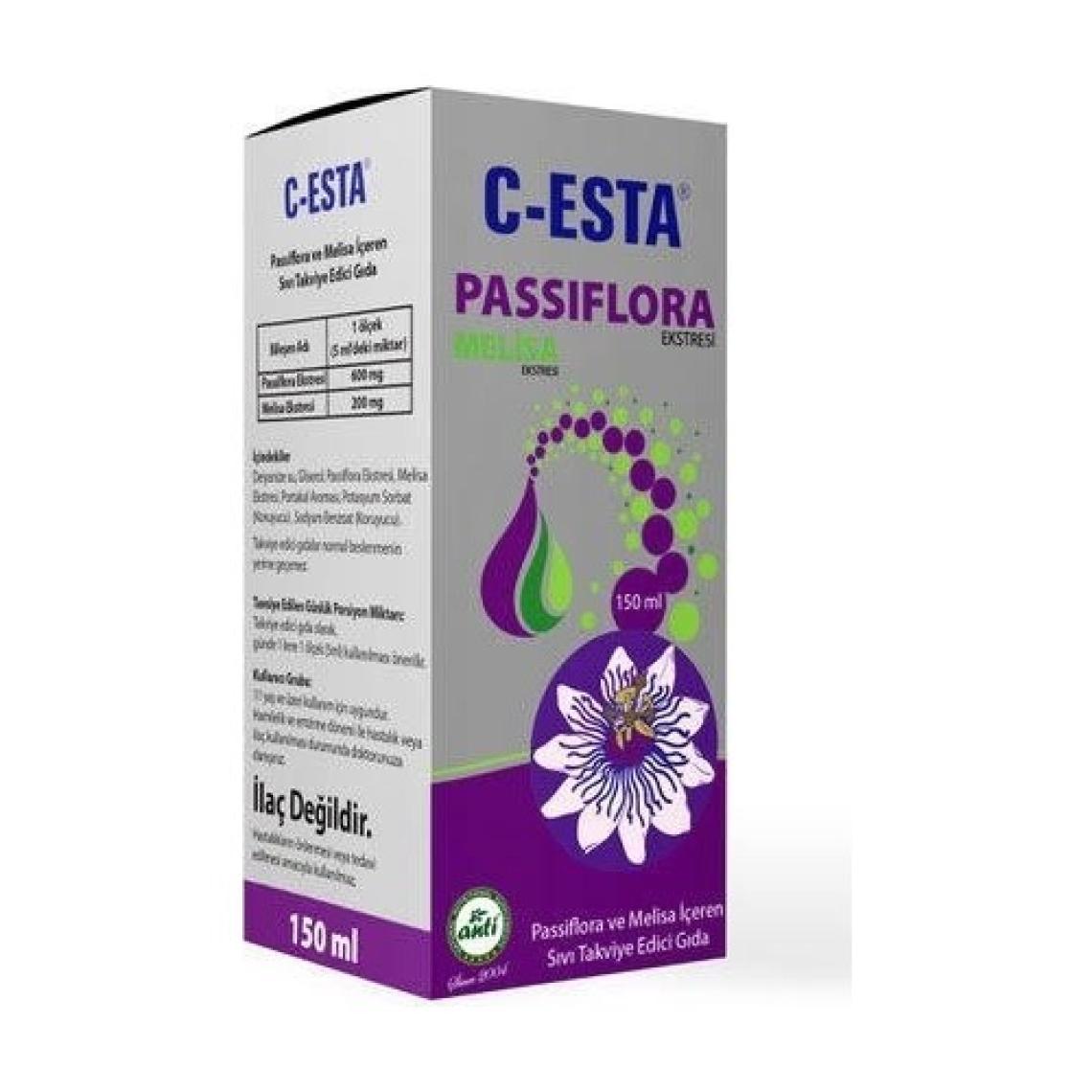 Anti C Esta Passiflora Melisa Ekstresi 150 ml Şurup