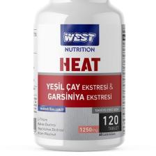 West Nutrition Heat Yeşil Çay Ekstresi - Garsiniya Ekstresi Kompleks 120 Tablet x 1250 Mg