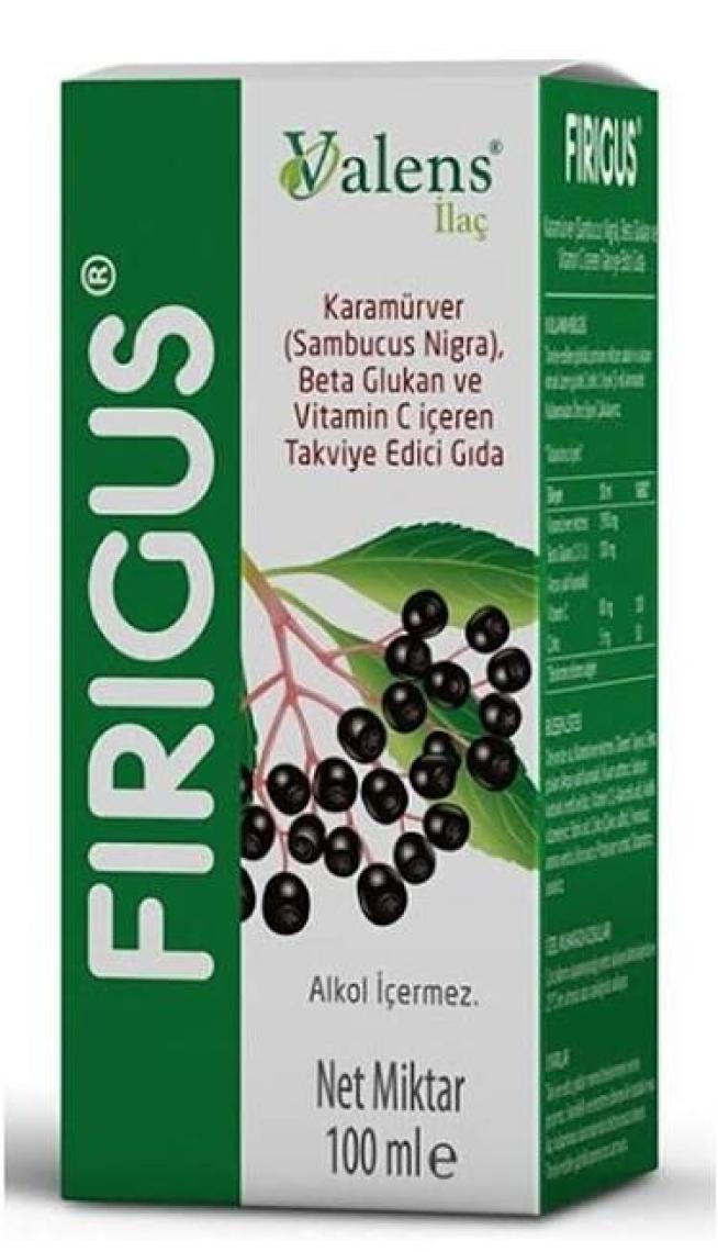 Valens Firigus Karamürver Takviye Edici Gıda 100 Ml