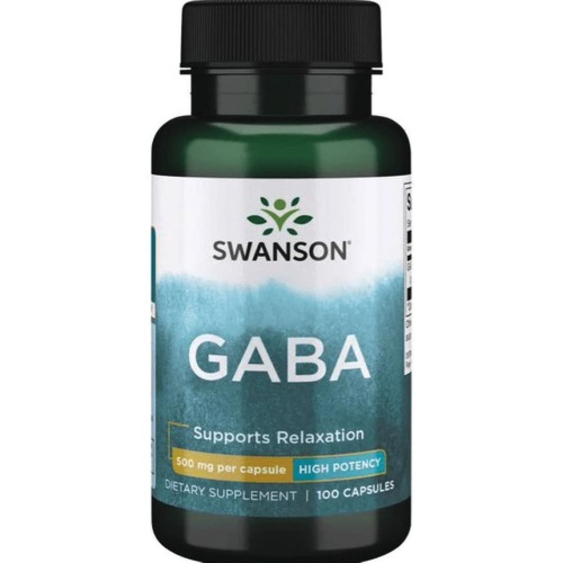 Swanson Premium Gaba High Potency 500MG 100 Capsul