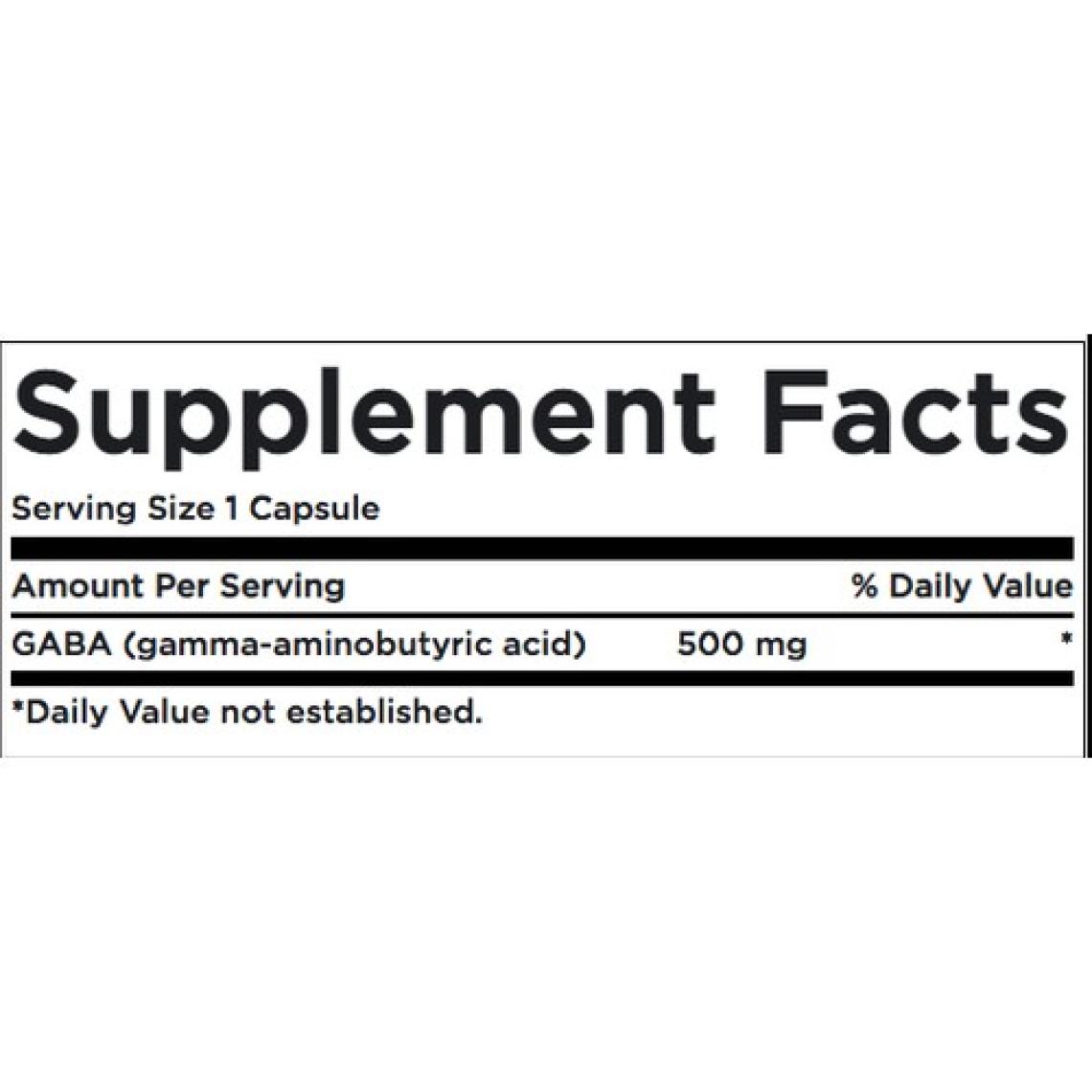 Swanson Premium Gaba High Potency 500MG 100 Capsul