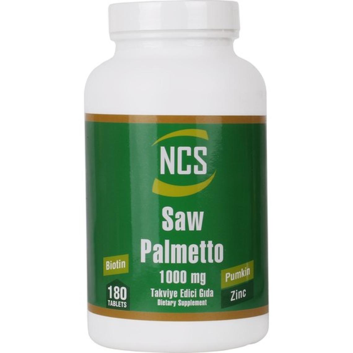 NCS Saw Palmetto 1000 Mg Pumpkin Biotin Zinc Complex 180 TABLET