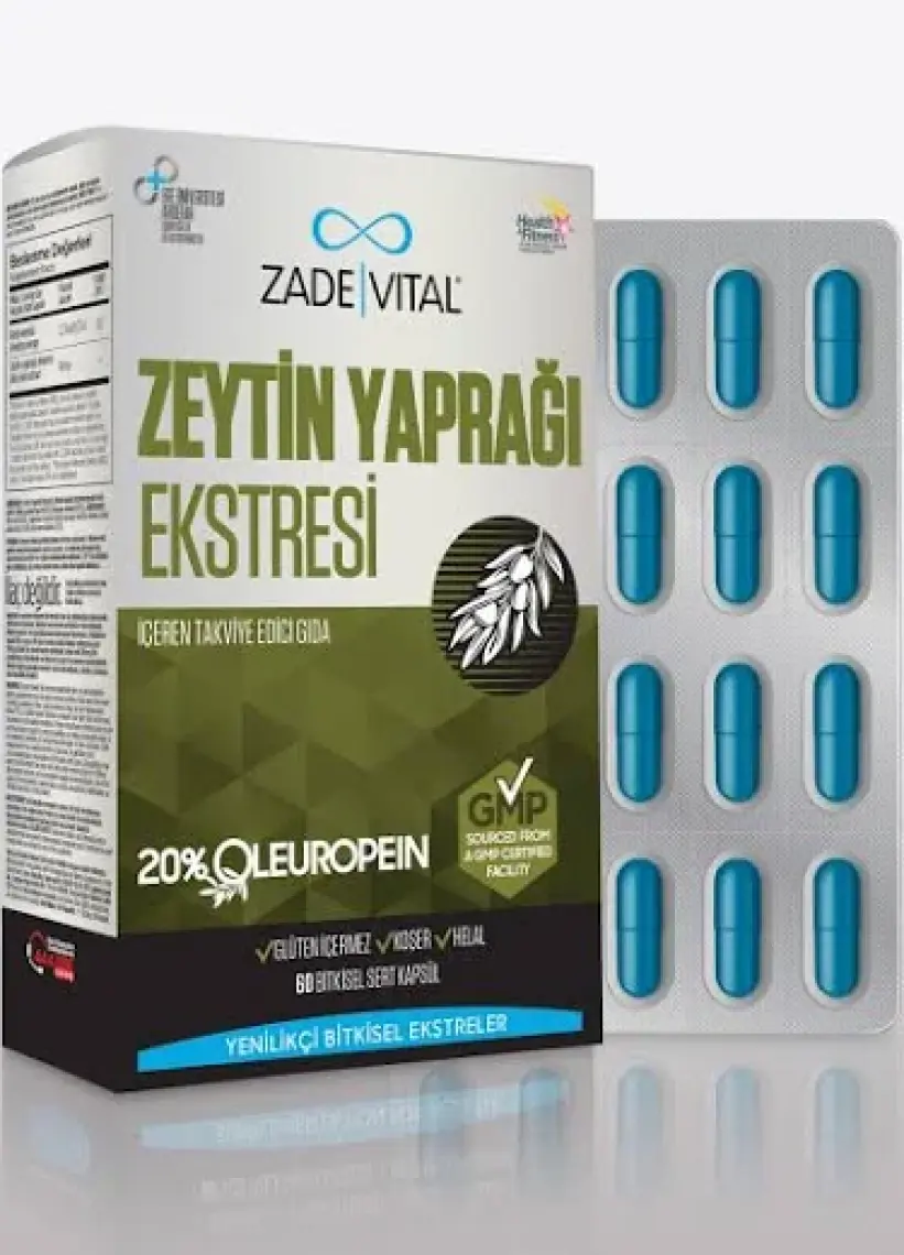 Zade Vital Zeytin Yaprağı Ekstresi 60 Kapsül