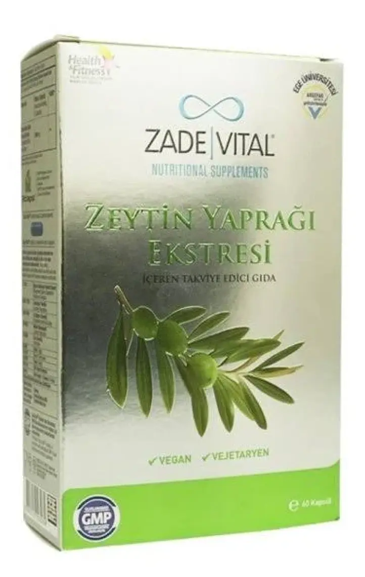Zade Vital Zeytin Yaprağı Ekstresi 60 Kapsül