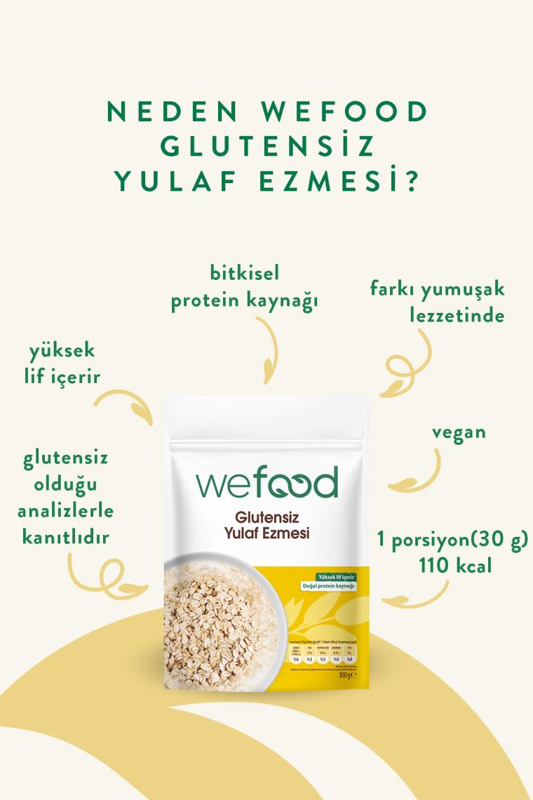 Wefood Glutensiz Yulaf Ezmesi 300 Gr