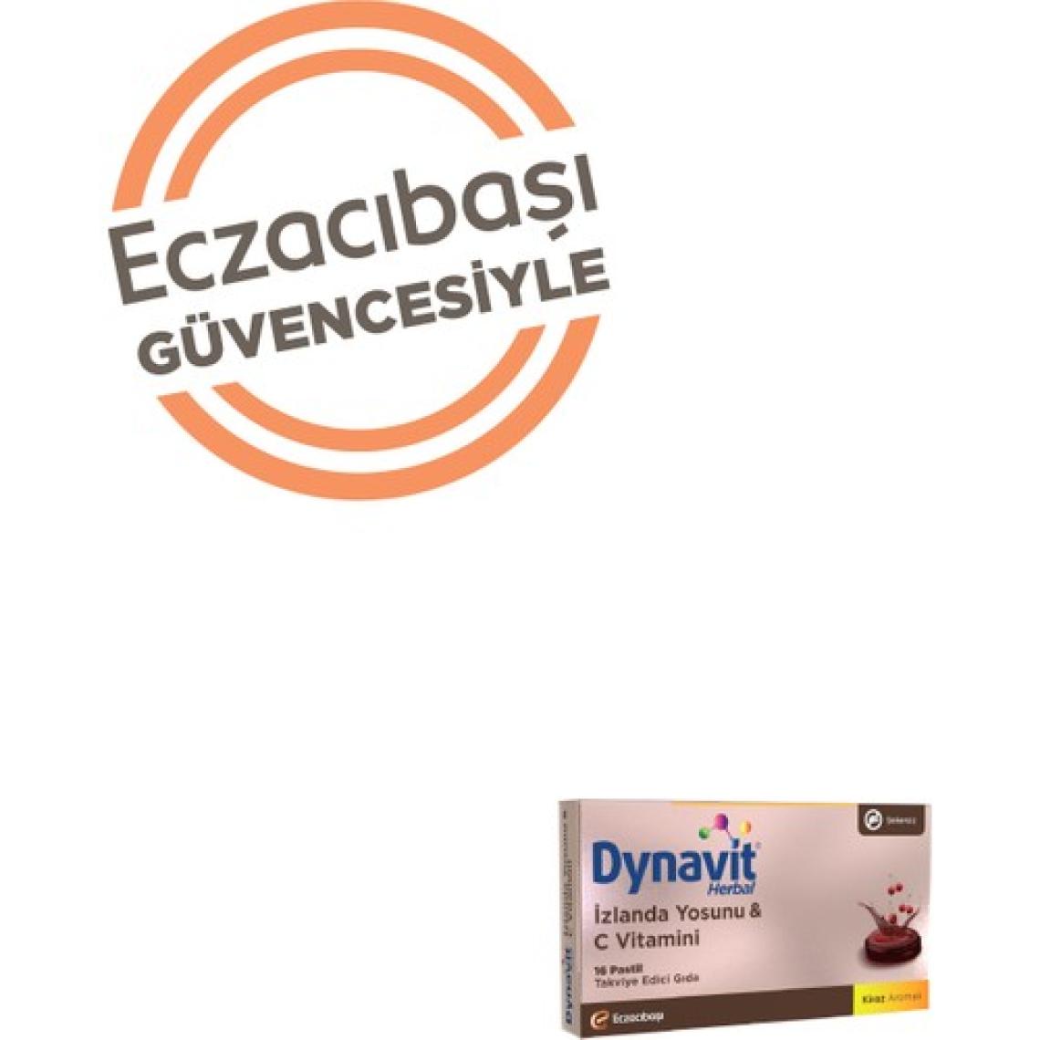 Dynavit Herbal İzlanda Yosunu & C Vitamini 16 Pastil - İzlanda Yosunu, C Vitamini, Sinirliot Ekstresi