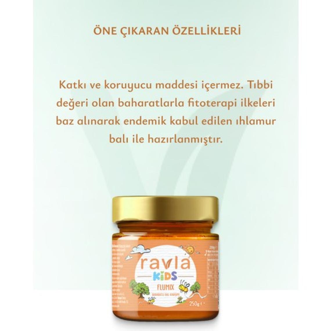 Ravla Kids Flumix Baharatlı Bal Karışımı - 250g