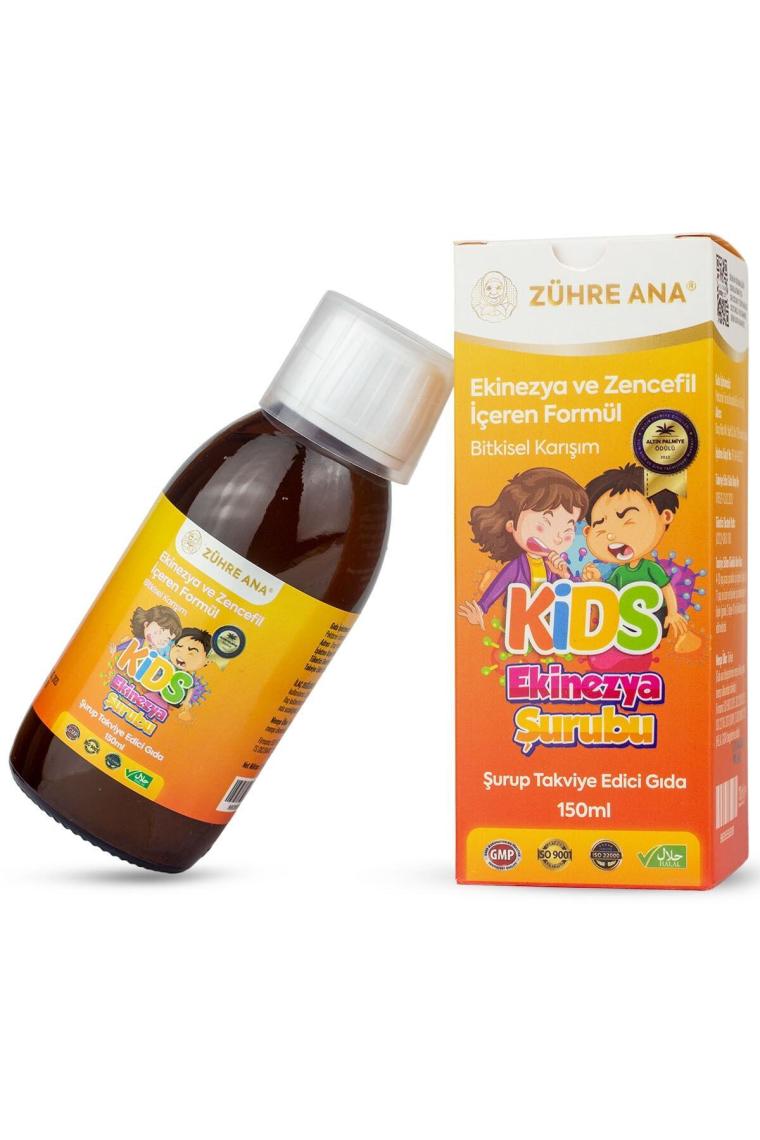 Zühre Ana Kids Ekinezya Şurubu Çocuklar Için Ekinezya ve Zencefil Içeren Şurup 150 ml