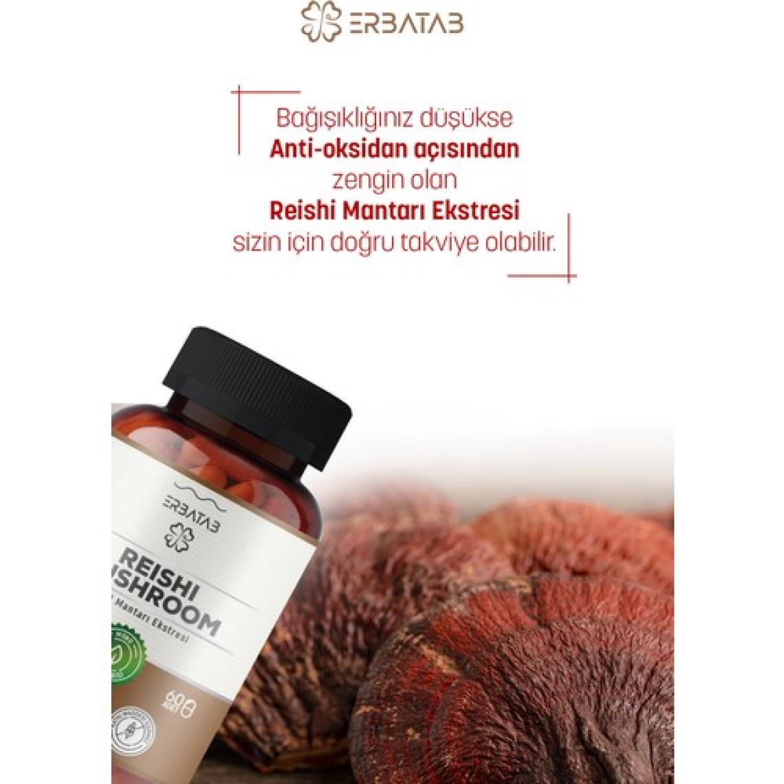 Erbatab Reishi Mantarı Ekstresi 60 Kapsül