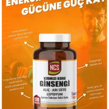 Ncs Kırmızı Kore Ginsengi Alıç-Arı Sütü & Lepidyum 120 Tablet
