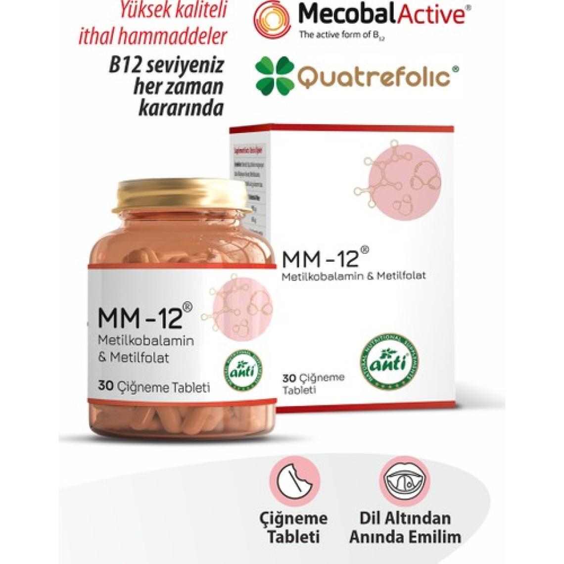 MM-12 Metilkobalamin Çiğneme Tableti