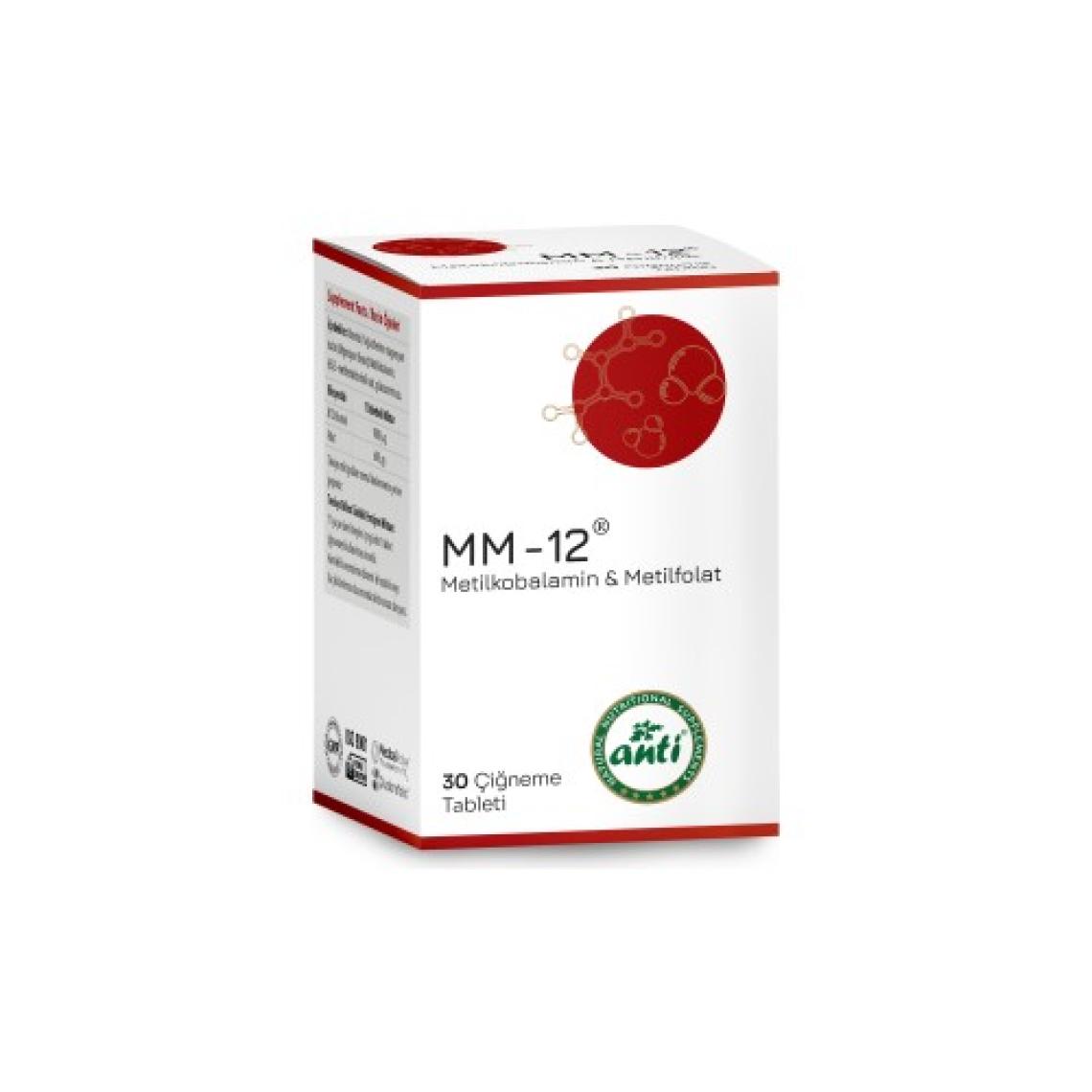MM-12 Metilkobalamin Çiğneme Tableti