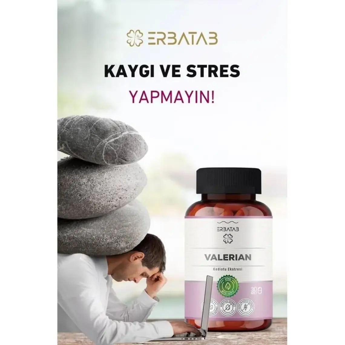 Erbatab Kediotu Ekstresi Valerian 30 Kapsül