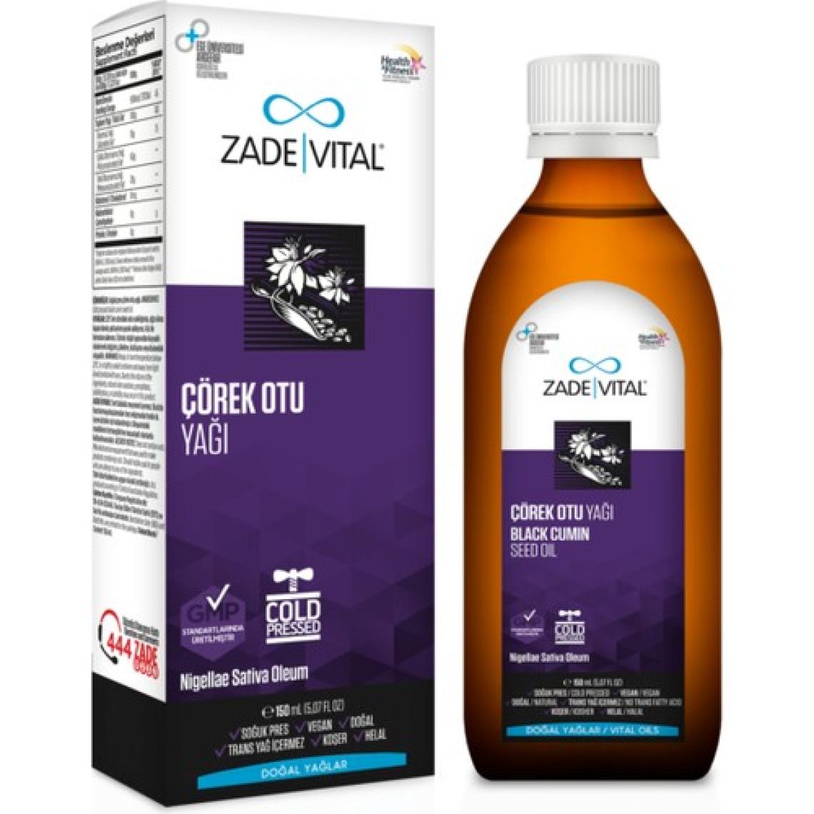 Zade Vital Çörek Otu Yağı 150 ML Sıvı Cam Şişe