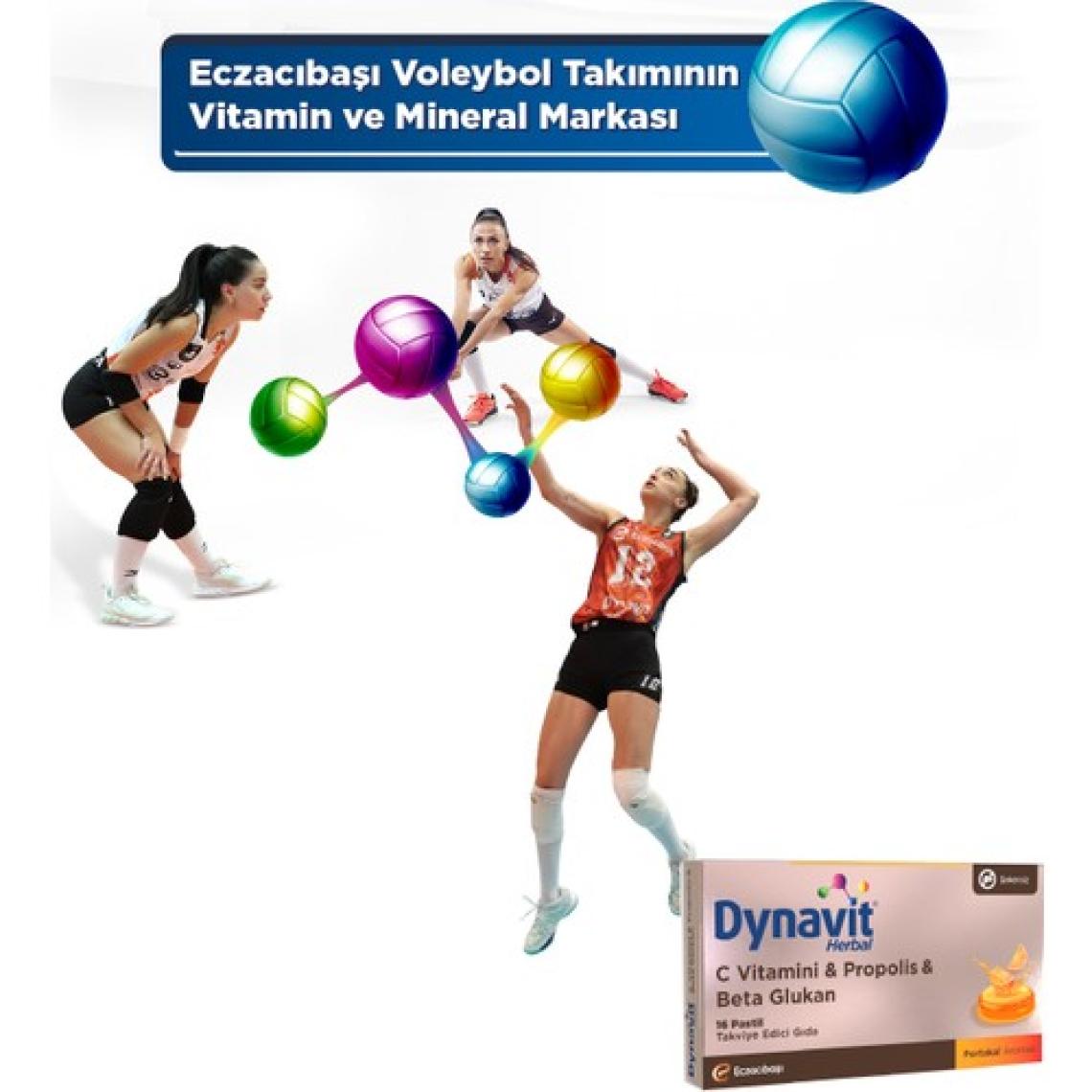 Dynavit Herbal C Vitamini, Propolis & Beta Glukan 16 Pastil - C Vitamini, Propolis, BetaGlukan, Çinko