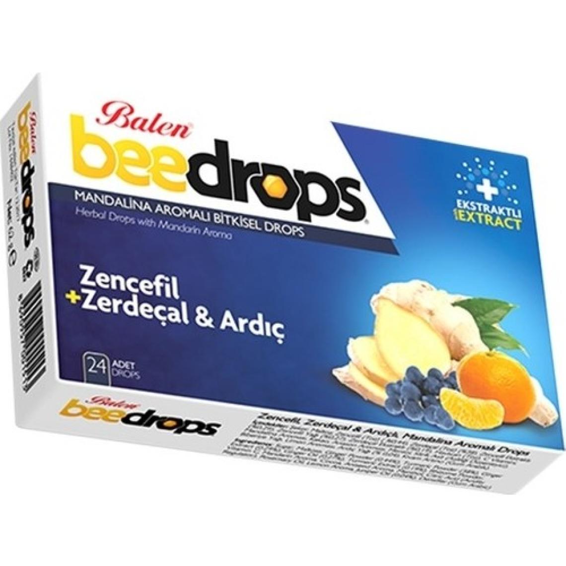 Balen Beedrops Zencefil+Zerdeçal-Ardıç Mandalina Aromalı Drops
