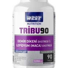 West Nutrition TRIBU90  Tribulus Terrestris & Lepidyum (Maca) Ekstresi 90 Tablet x 1250 Mg