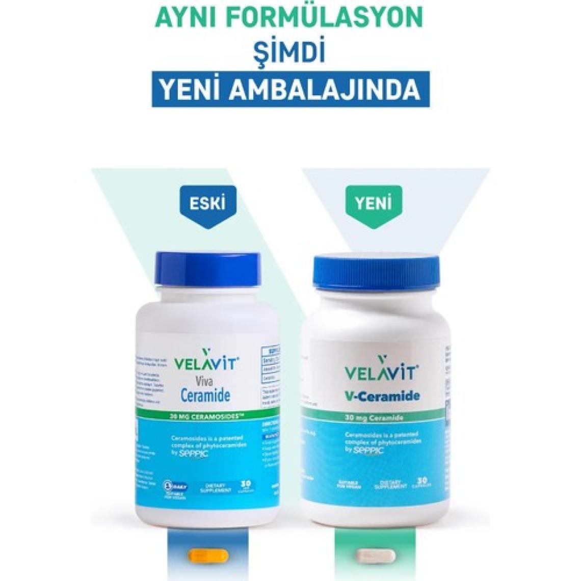 Velavit Viva Ceramide 30 Kapsül Seramid Takviyesi