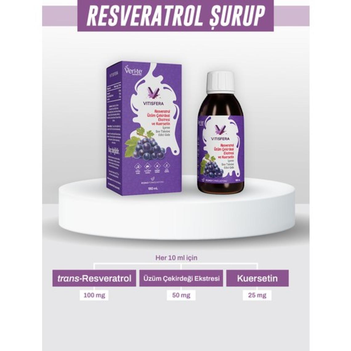 Vitisfera Resveratrol Şurup Orman Meyveleri Aromalı 150 ml