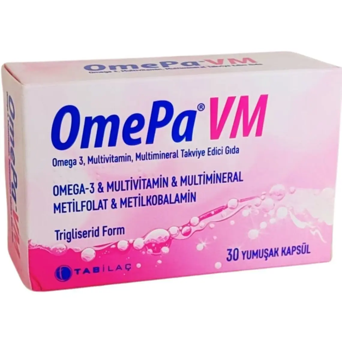 VM 30 Yumuşak Kapsül Multivitamin Balık Yağı Omega 3