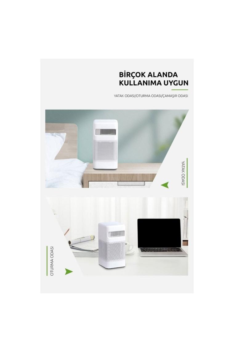 Airwise 4'in 1 Uv'li Mini Oda Hava Temizleyicisi H.e.p.a.13-bluetooth Speaker-wireless Şarj