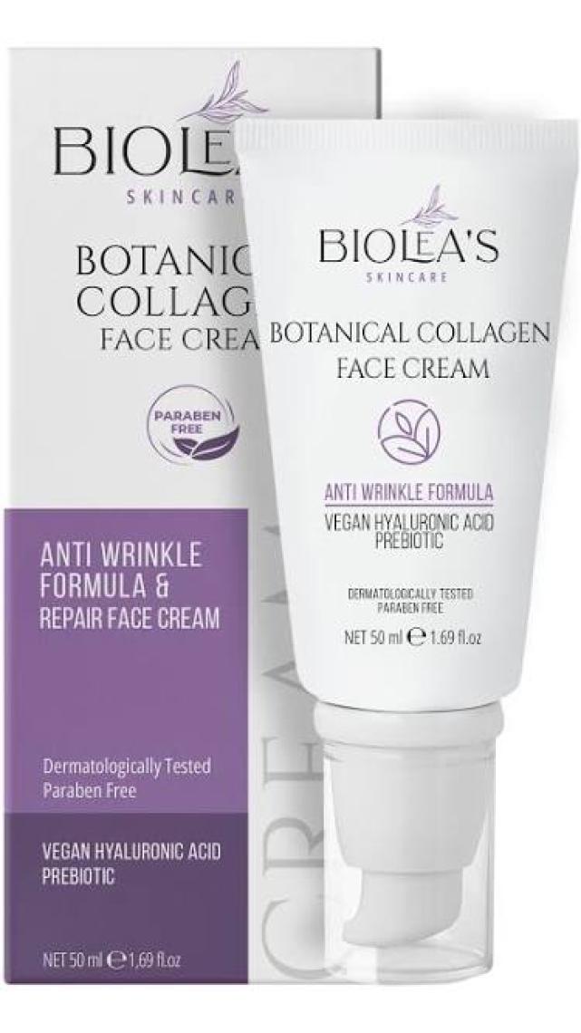 Biolea's Ince Çizgi ve Kırışıklıkları Azaltan Yüz Bakım Kremi Bitkisel +Vegan Hyalüronik Asit 50 ml