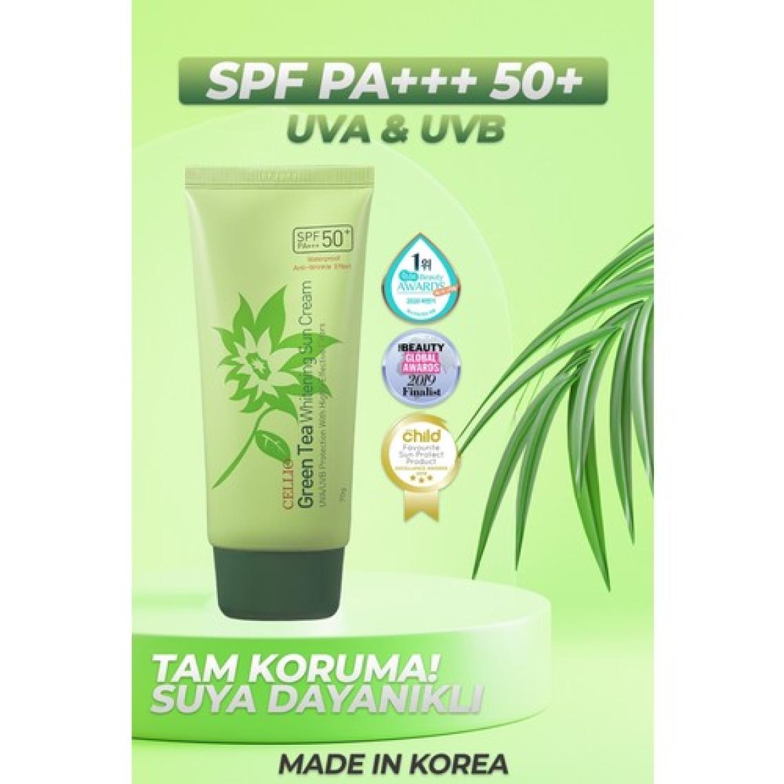 Dr. Cellio Green Tea Yatıştırıcı Leke ve Iz Karşıtı Koruyucu SPF50+ Pa Güneş Koruyucu Krem