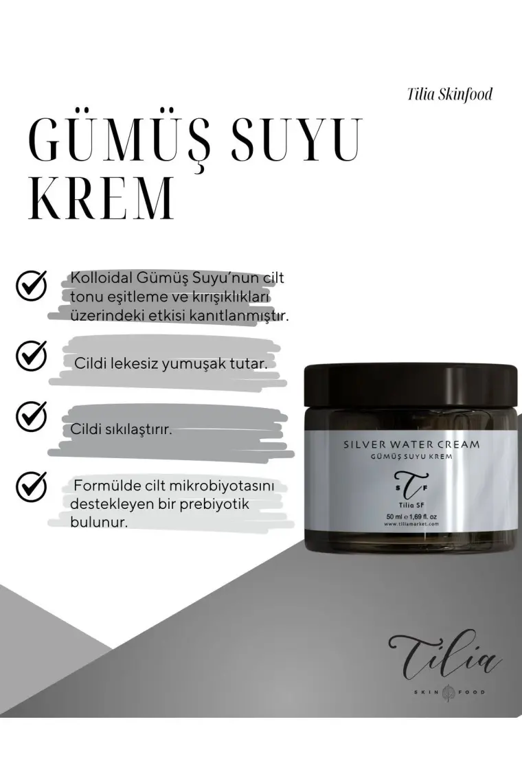 Tilia Skinfood Gümüş Suyu Krem 50 ml