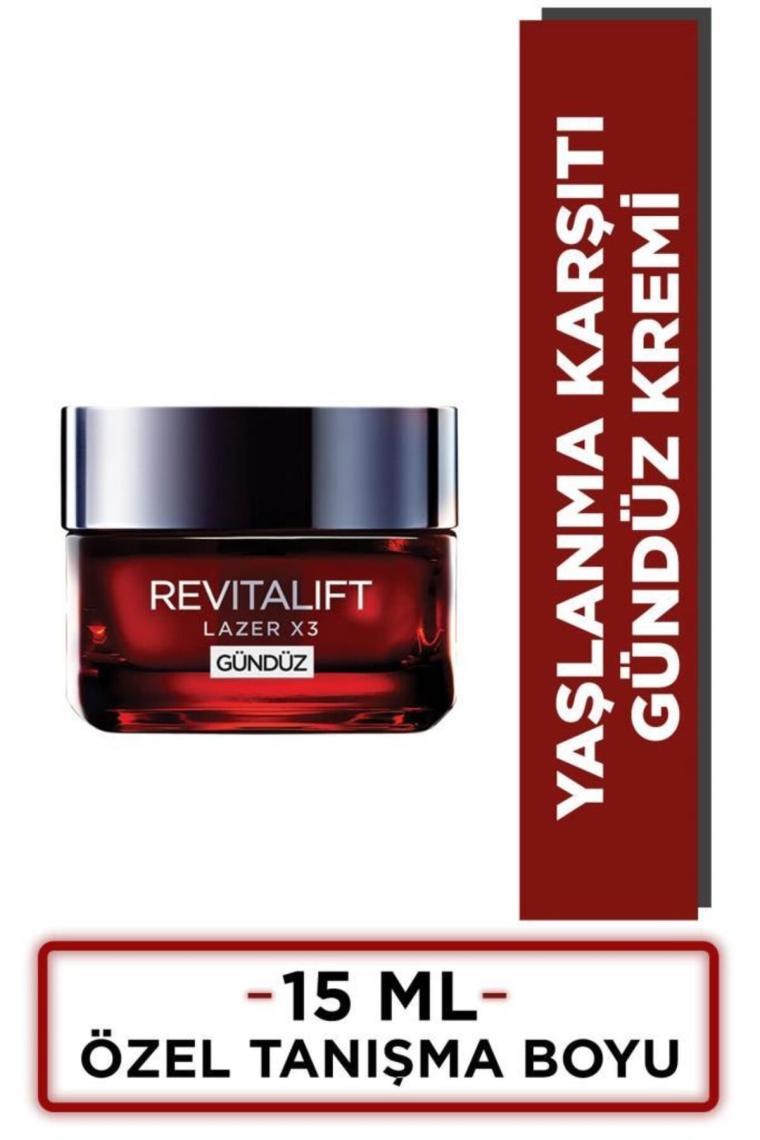 Loreal Paris Revitalift Lazer X3 Yoğun Yaşlanma Karşıtı Gündüz Bakım Kremi 15 ml