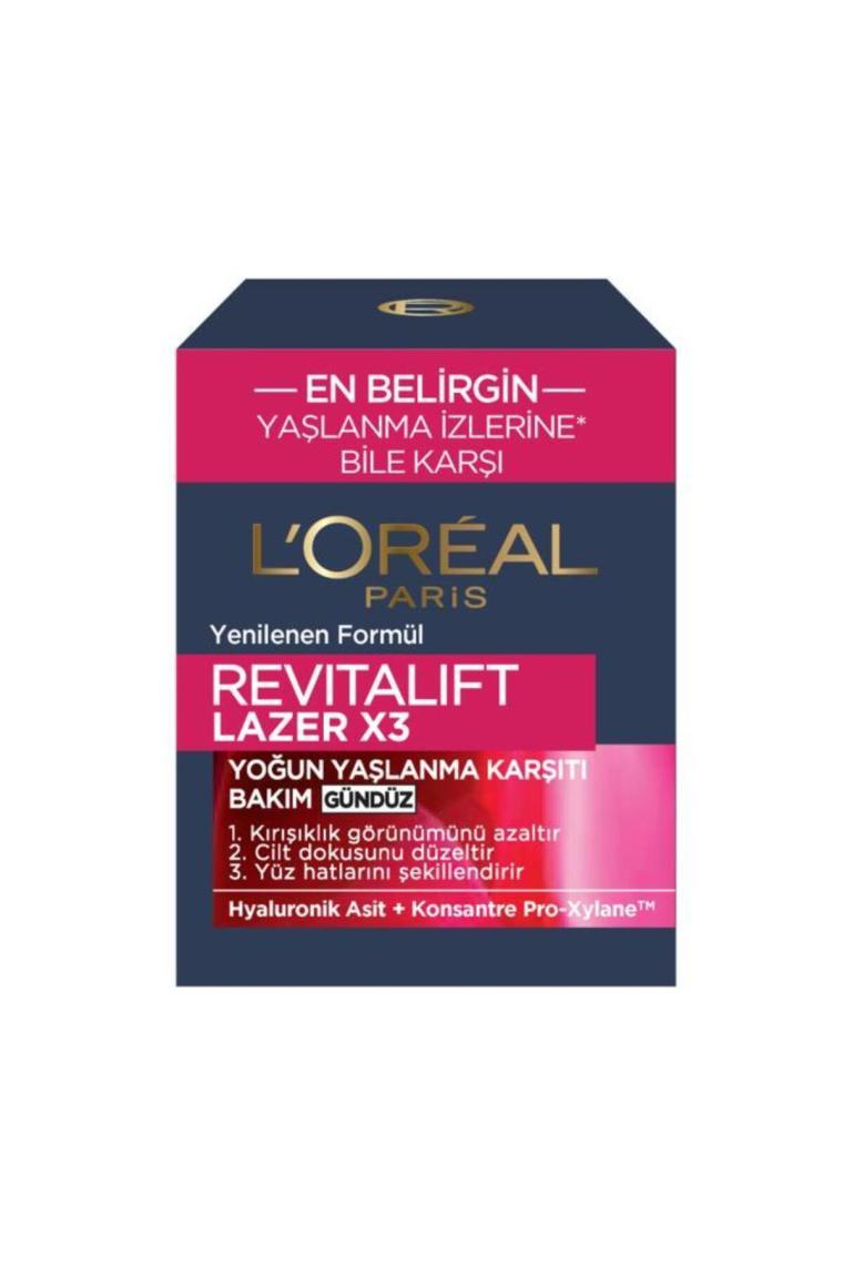 Loreal Paris Revitalift Lazer X3 Yoğun Yaşlanma Karşıtı Gündüz Bakım Kremi 15 ml