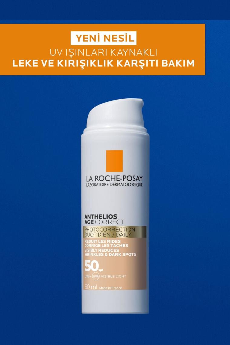 La Roche-Posay Anthelios Age Correct CC Renkli 50 Faktör Güneş Kremi 50 ml