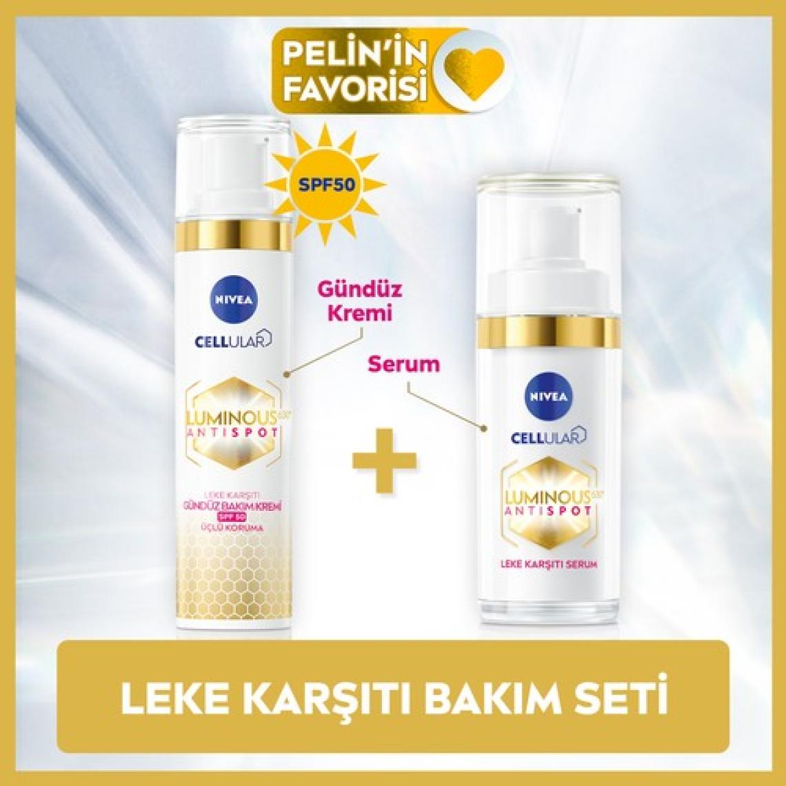 NIVEA Luminous630 Leke Karşıtı Gündüz Yüz Kremi 40ml ve Luminous630 Leke Karşıtı Serum 30ml