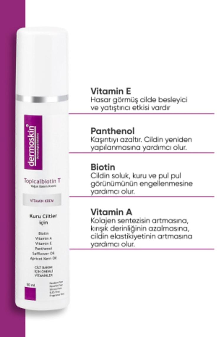 Dermoksin Topicalbiotin T Kuru Ciltler için Bakım Kremi 50 ml