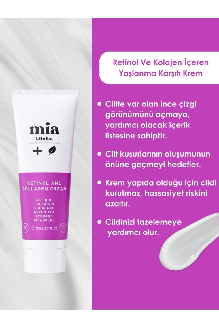 Retinol Ve Kolajen Yaşlanma Karşıtı Krem