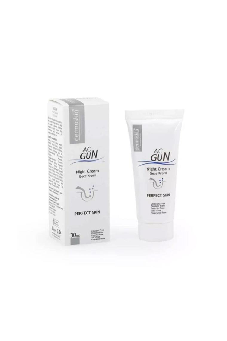 Acgun Sivilce ve Akneli Ciltler için Onarıcı Gece Kremi 30 Ml